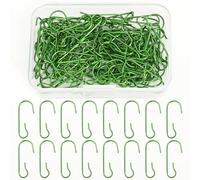 NIXRET 120pcs Green Bauble Hooks, S-Shaped Metal Hangers for Secure Hanging of Xmas Tree Decorations, Made from Sturdy, Rust-Resistant Stainless Steel