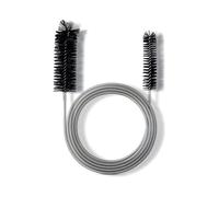 NIXRET Drain Augers Flexible Feeding Tube Cleaning Brushes 61 Inch Stainless Steel with Dual Rotating Nylon Bristle Heads Slim Drain and Hose Pipe Cleane