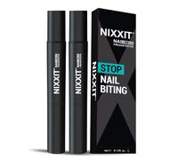 NIXXIT Nail Biting Treatment for Adults - Stop Nailing Biting Pen and Thumb Sucking for Adults & Children - Non Glossy Bitter Taste - Safe & Effective Solution - USA Made (2 - Pack)
