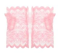 NIYANGLE 1 Pair Fingerless Lace Gloves for Women Sun-Protective Half-Finger Driving Gloves for Cycling Driving and Outdoor Sports Wedding Tea Party