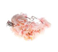 NIYANGLE 1 Set Flower Headband Wrist Corsage for Weddings Handmade Bridal Hair Accessories Flower Crowns for Brides Bridesmaids Mothers for Ceremonies Parties