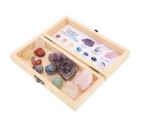 NIYANGLE 1 Set Natural Amethyst Crystal Mineral Specimens for Zen Meditation Chakra Healing Spiritual Feng Shui Home Decor Unique Raw Stones Box for Collectors and DIY Projects