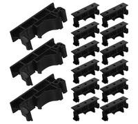 NIYANGLE 10 Pairs PCB Installing Bracket for Circuit Board Fitting with Easy Installation and Secure Mounting, Black Abs Material Small Circuit Board Holder Suitable for Industrial Hardware