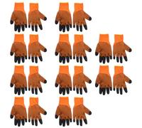 NIYANGLE 10 Pairs Thermal Insulated Work Gloves with Fleece Lining Tear-resistant Protective Construction Gloves for Men and Women Anti-slip Grip Cold Weather for Outdoor Winter Work