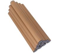 NIYANGLE 10 Pcs Mailing Tubes with Secure Caps Kraft Paper Cardboard Poster Tubes for Document Storage Artwork Maps and Craft Projects Space-saving Protective Packaging for Mailing and
