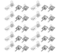 NIYANGLE 100 Sets Replacement Battery Spring Contact Plates for Batteries and Remote Controls, Silver Iron Material with Reliable Connection and Steady Transmission for Electronics and DIY