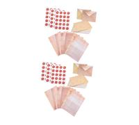 NIYANGLE 100 Sets Vintage Stationery Set with Lined Old Looking Paper and Envelopes Antique Letter Writing Paper for Handwritten Notes Greeting Cards Holiday Wishes Classic Retro Design