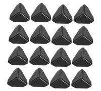 NIYANGLE 100pcs Black Plastic Box Corner Guards Anti-collision Protectors for Furniture Edges Home Office Safety Cushion Covers for Elder Protection