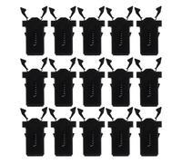 NIYANGLE 100pcs Black Plastic Trash Can Lid Locks for Garbage Bins and Waste Baskets, Self-locking Secure Closure Clips Suitable for Indoor Bathroom Use and DIY Fixes