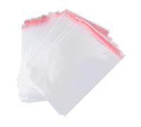 NIYANGLE 100pcs Cellophane Bags Self Adhesive Sealing for Bakery Grip Seal Bags Multi-purpose Opp Plastic Material