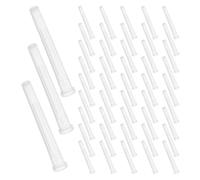 NIYANGLE 100pcs Disposable Needle Caps for Syringe and Needle, Leakproof Plastic Tip Protectors, 42mm Dosing Caps, Safe to Use for Laboratory and Patient Care Procedures