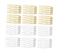 NIYANGLE 100pcs Elegant Metal Hairpins Wig Fixing Combs Five Colors for Styling Comfortable Grip for Parties Events