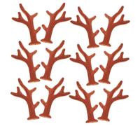 NIYANGLE 100pcs Flocking Deer Antlers Hairpins for DIY Crafts Accessories Creative Antlers for Costumes Festivals Parties and Handiwork Projects for Eye Catching Decor