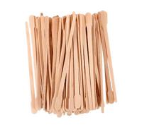 NIYANGLE 100PCS Irregular Wax Wands Wooden Hair Removal Applicators for Eyebrow Waxing Salon Use Easy Operation Portable Lightweight for Smooth Skin the Go