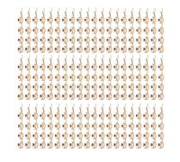 NIYANGLE 100pcs Metal Bobby Pins with Blank Bezel Tray for DIY Hair Clips Craft, Strong Hold Iron Hair Clamp Bases, Elegant round Shape, for Jewelry Making and Custom Accessories
