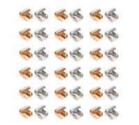 NIYANGLE 100pcs Metal Shoelace Buckles, Stainless Steel Shoelace Clips Set with 50 Gold 50 Silver Pieces, Sturdy Sneaker Laces Clasps for Shoes, Easy Shoe Fasteners Suitable for Daily Use