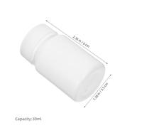 NIYANGLE 100pcs Mini Pill Bottle: 30ml Small Waterproof Container - Portable Travel Medication Bottle - Airtight Screw Top Capsule Storage Jars for Vitamins