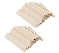 NIYANGLE 100pcs Natural Wooden Craft Sticks Smooth Surface and No Splinters, for DIY Projects, Birthday Parties, and Group Activities, for Teachers