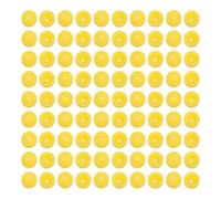 NIYANGLE 100pcs Plastic Nail Bit Protective Dust Cap for Nail Drill Yellow Hole Diameter 2.35mm Shields from Cuticle Residue and Prevents Malfunctions for Professional and Personal