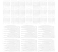 NIYANGLE 100pcs Plastic Wig Net Cap Clip Wig Accessories for Caps Clips Parts Use Elastic Comb Grip Headband for Secure Styling