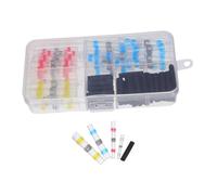 NIYANGLE 102pcs Heat Shrink Solder Seal Butt Connectors Kit Weatherproof Wire Connectors for Automotive Outdoor Electrical Wiring Versatile Cable Splice Terminals with Insulated Heat Shrink