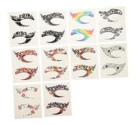NIYANGLE 10pairs Temporary Eye Shadow Stickers Adhesive Eye Makeup Decals for Liner Application for Parties and Everyday Use Easy to Apply and