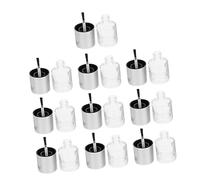 NIYANGLE 10pcs 10ml Glass Nail Polish Bottles Empty Refillable Nail Polish Containers Silver Caps for Manicure Store Supplies and Diy Art