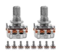NIYANGLE 10pcs A250k Guitar Potentiometer Shaft Handle Replacement Electric Bass Volume Knob Control Potentiometers Guitar