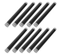 NIYANGLE 10pcs Black Plastic Mailing Tubes with PE Caps Lightproof Art Print Storage Tubing for Posters Blueprints Craft Supplies Document Protection Portable Organizer for Travel and