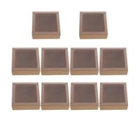 NIYANGLE 10pcs Blank Match Boxes Paper and Plastic Cubic Matchstick Holders for Wedding and Home Use Practical and Versatile Storage Containers 8x8x3cm