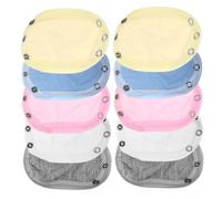 NIYANGLE 10pcs Bodysuit Extenders Soft Jumpsuit Extenders for Boy Girl for Daily Use Breathable and Skin-friendly for Growing Boy Girl