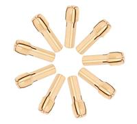 NIYANGLE 10pcs Brass Collet Chuck Set for Rotary Tool Grinding with Four Jaw Design Solid Copper Construction Wide Compatibility for Electric Drill Bits DIY Projects