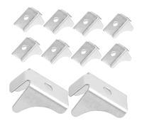 NIYANGLE 10pcs Cabinet Shelf Clips Steel Shelf Hardware for Display Cabinet and Bookcase Strong Easy-to-Install for Shelving Silver