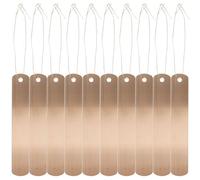 NIYANGLE 10pcs Copper Hanging Plant Labels for Garden and Greenhouse, Sturdy Plant Name Tags for Outdoor Pots and Nursery, Metal Garden Markers for Herb and Vegetable Identification