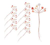 NIYANGLE 10pcs DIY Crystal Tree Branches with Bendable Copper Wire and Colored Crystals, Versatile Money Tree Kit for Home Decor and Art Projects, Symbol of Prosperity and Good Luck