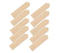 NIYANGLE 10pcs DIY Wooden Bookmarks with Hanging Unfinished Bamboo Craft Tags for Creative Drawing Writing and Reading Page Markers Smooth Edges Rounded Corners for Teachers and Craft