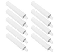 NIYANGLE 10pcs Empty Aluminum Paint Tubes, Travel Storage | White Screw Cap, Accurate Dispensing, Custom Colour Keeping, for Art Students and Hobby Painters