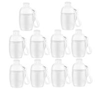 NIYANGLE 10pcs Empty Travel Bottles Pump Portable Cosmetic Storage for Toiletry Mist and Lotion