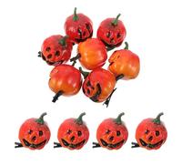NIYANGLE 10pcs Halloween Hair Barrettes For Girls Kawaii 3d Pumpkin Clips Kids Spooky Accessories For Parties Holiday Cosplay Hair Decoration Orange