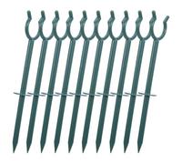 NIYANGLE 10pcs Heavy Duty Garden Hose Guide Bracket Plastic Support Spike, 19x3.5x2.5cm, Prevents Hose Dragging and Tipping, for Flower Beds and Yard Use