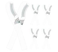 NIYANGLE 10pcs Lash Measure Tool and Eyelashes Length Ruler Plastic Lash Measuring Tools for Beauty Salon Use and Professional Technicians