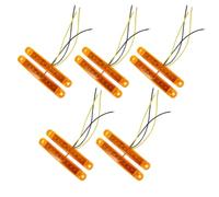 NIYANGLE 10pcs LED Plastic Truck Side Light for Trailer and Boat Yellow