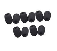 NIYANGLE 10pcs Mini Microphone Windscreens Replacement Covers for Lapel Headset Mics Noise-reducing Sponge Shields for Sound Lightweight and Easy to Install for Speech and Conferences