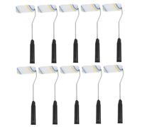 NIYANGLE 10pcs Mini Paint Roller Brush for Walls and Edges Solvent-Resistant Painting Supplies for Home DIY Lightweight Tools for Large Surface and Narrow Frame Painting