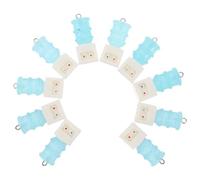 NIYANGLE 10Pcs Mini Water Dispenser Resin Charms Set for Jewelry Making DIY, Cute Tiny Drink Pendants in Colorful Food-Grade Resin, for Keychains and Earrings Crafting