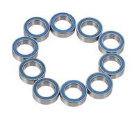 NIYANGLE 10pcs Mr115-2rs Rubber Sealed Deep Groove Ball Bearings 5x8x2.5mm Blue Rc Car Model Wheel Axle Bearings Low Friction Differential Gear Replacement for Racing and Small Rc Vehicles