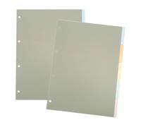 NIYANGLE 10pcs Paper Index Tabs Binder Dividers for Office Organization Transparent Label Separators for Notebooks Paper Dividers for Cataloging and Filing