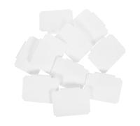 NIYANGLE 10pcs Plastic Fabric Bin Label Clips with Clip-on Design for Versatile Use, Removable Cube Storage Bin Labels for Office Cube Storage and Linen Organization