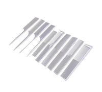 NIYANGLE 10pcs Portable Plastic Combs Crescent Shape Detangler Brush for Wet Dry Hair