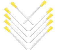 NIYANGLE 10Pcs Practical Triangle Mallets for Music Education with Plastic and Metal Construction, Comfortable Feel and Good Tone, for Early Learning and Rhythm Practice